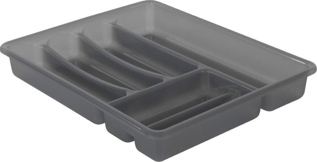 Rotho Basic Cutlery Box 6 Compartments Antracit