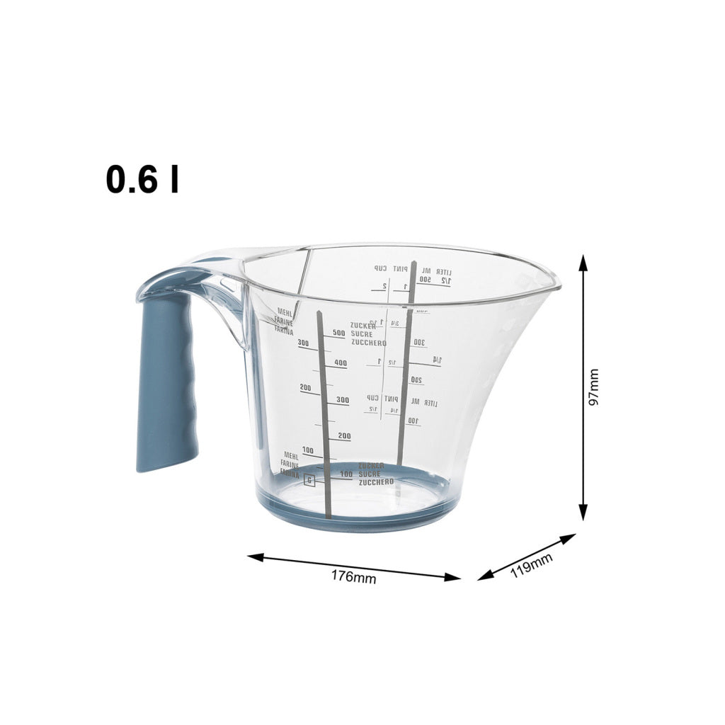 Rotho Loft Measurement Cup 0,6L Horizon Blauwwit