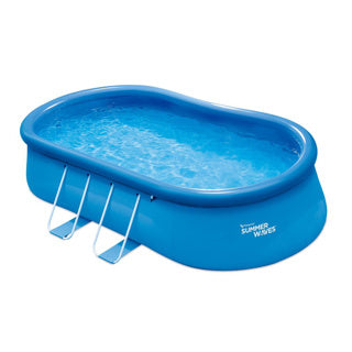 Sommerbølger Swimming Pool Quick Set Oval 457 x 305 x 107 cm + filterpumpe