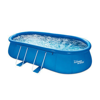 Sommerbølger Swimming Pool Quick Set Oval 610 X 366 x 122 cm + filterpumpe