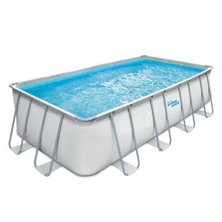Sommerbølger Swimming Pool Elite Frame Rectangular 549 x 274 x 132 cm + filterpumpe