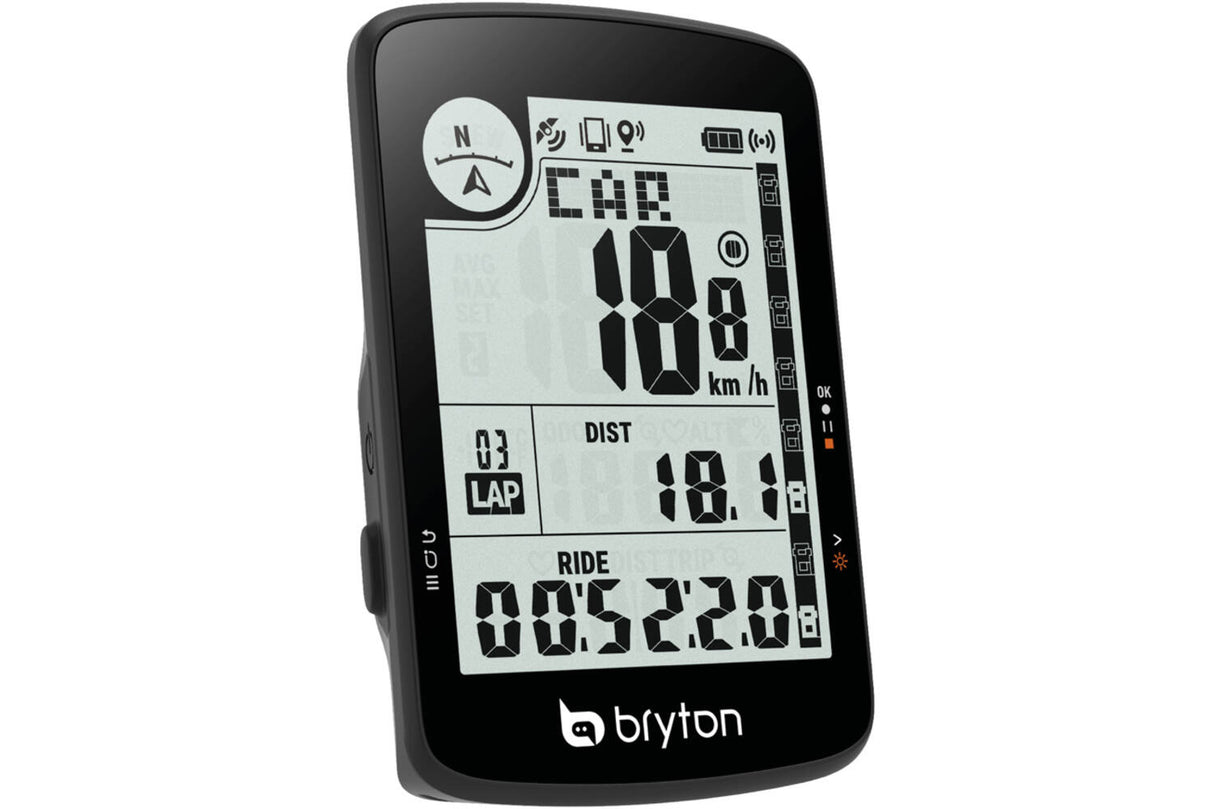 Bryton - Vëlo Computer GPS Rider 17. Kraaft op en gitt