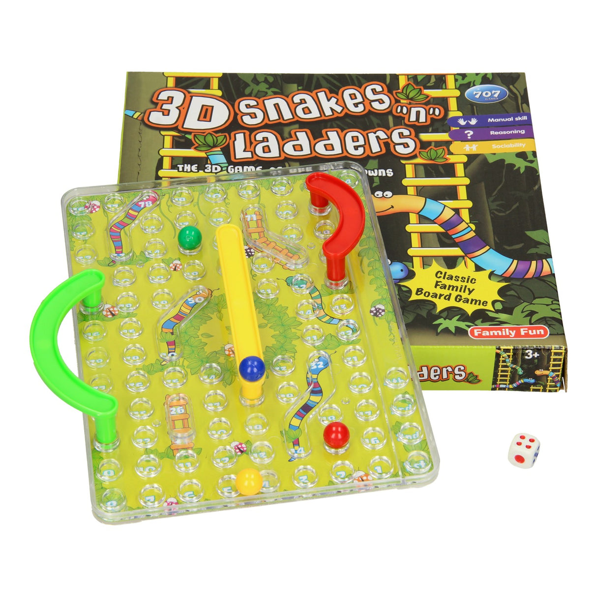 Snakes Ladder game 3D