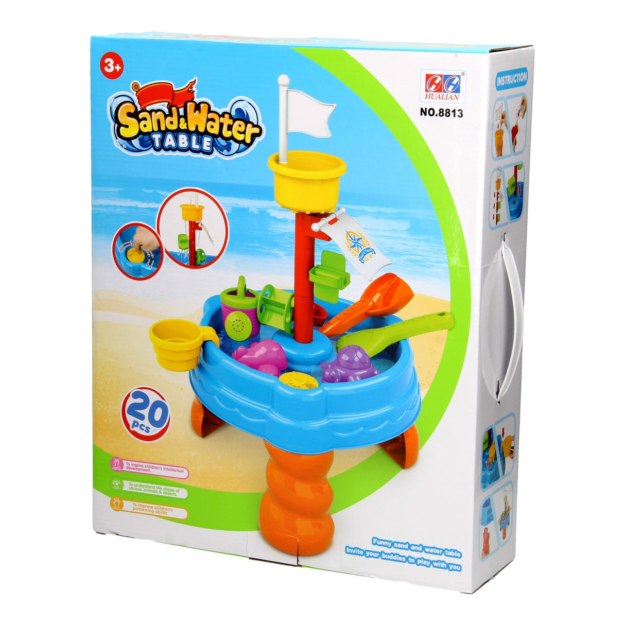 Sand table with tower, 20dlg.