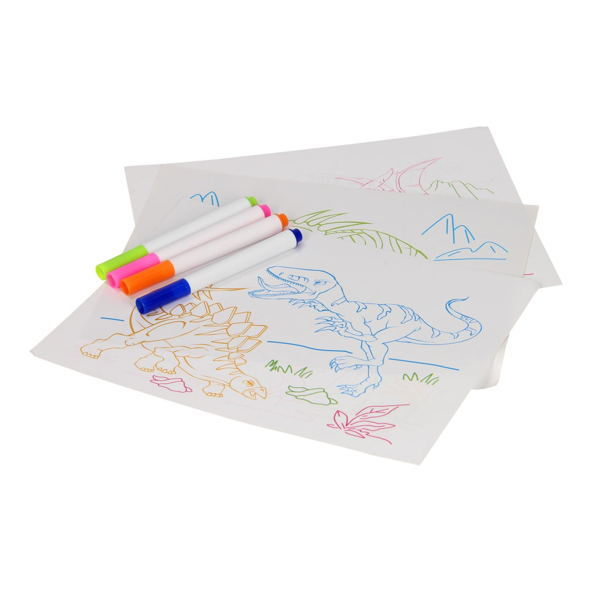 Glow in the dark drawing board with light