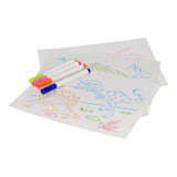 Glow in the dark drawing board with light