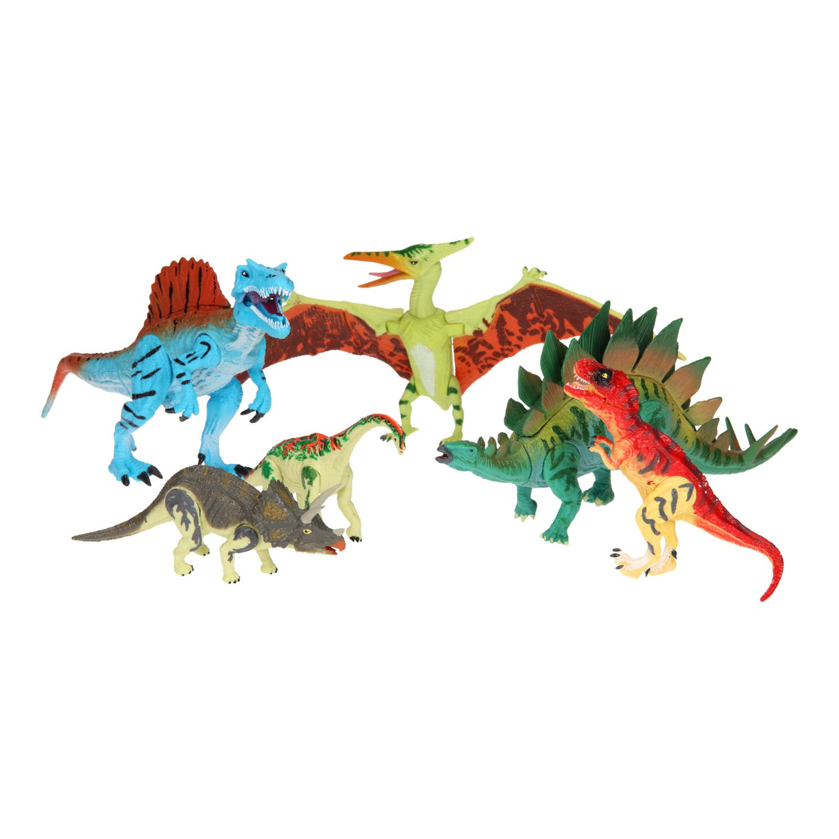 Dino spillen Set grouss, 6DLG.