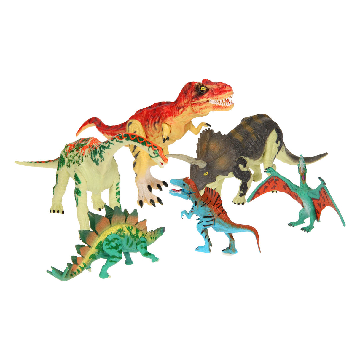 Dino spillen Set grouss, 6DLG.