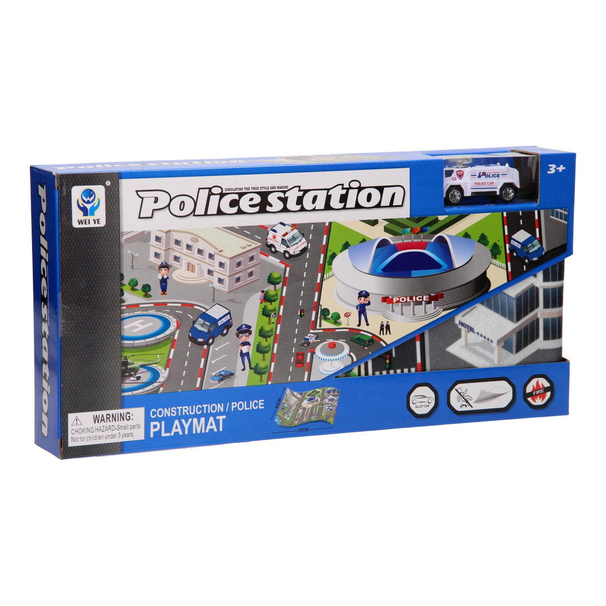 Hrajte šaty policie s autem