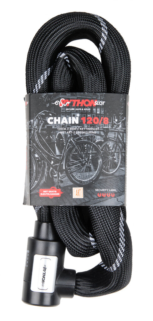 Python Chain Cadena Lock Nylon Hoes de nylon