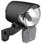 Koplamp Herrmans H-Black MR4 dynamo - aan uit functie - met houder - 100 120 lumen