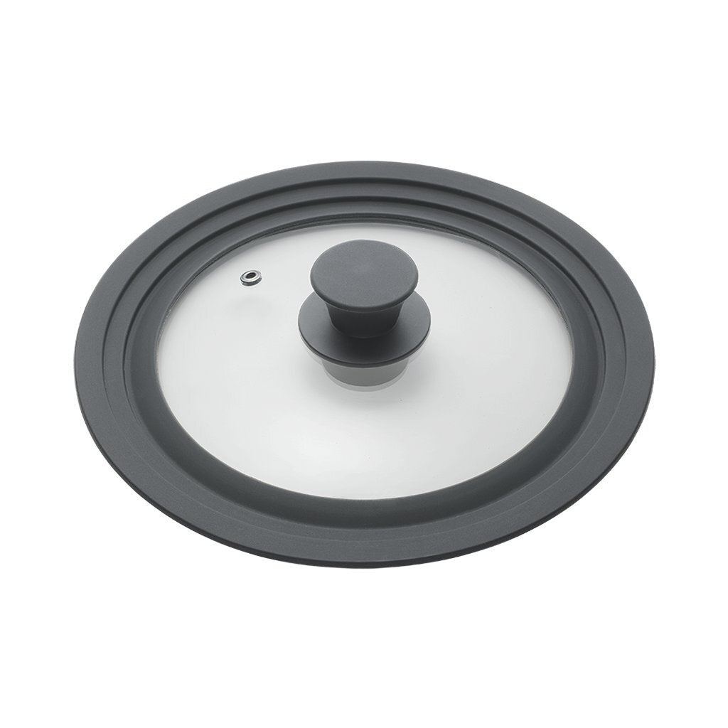 Metaltex pan tanca 20-24 cm glas silikone sort