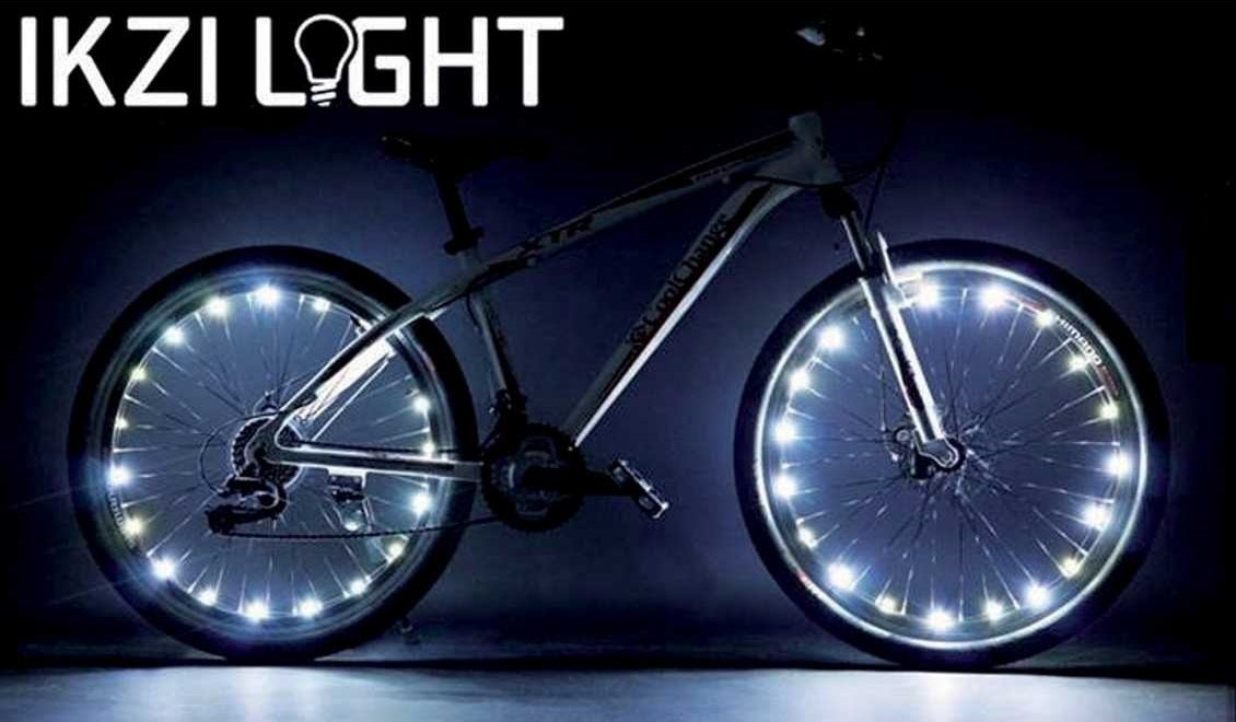Radbeleuchtung Ikzi für 2 Räder - blaue LEDs