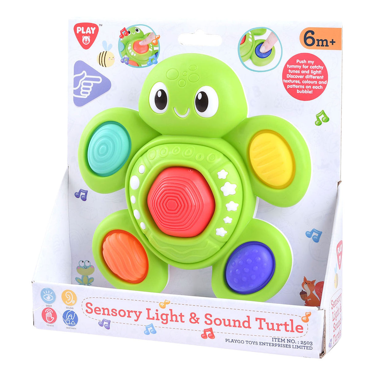 Play Baby Sensory Turtle With Light And Sound