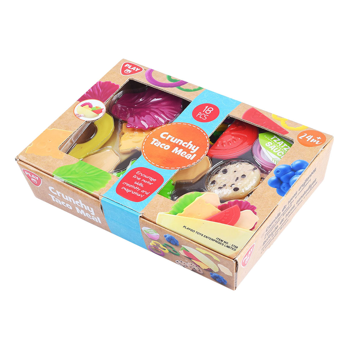 Spielen Sie Spielzeugfutter Crunchy Taco Play Set, 18dlg.