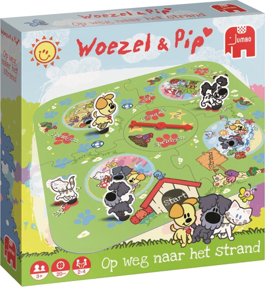 Wezel et Pip en route vers le jeu de découverte de plage