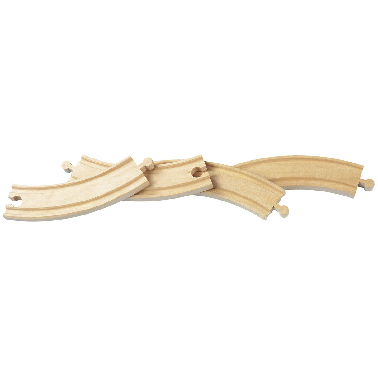 Wooden rails bends, 4st.