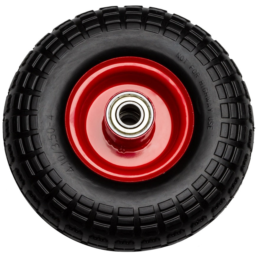 Lose Rad 10 '' fester Gummi -Eisenrand für Handwagen