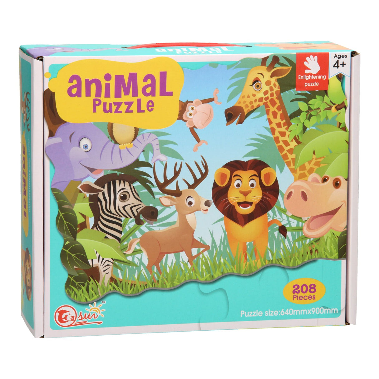 Fröhliche Tiere Jigsaw Puzzle XL 208st.