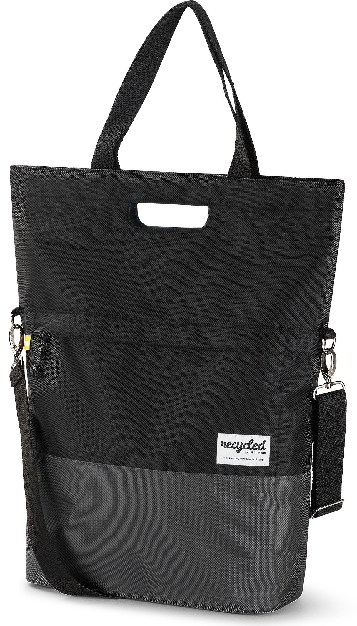 Urban Proof fietsshopper Recycled zwart grijs