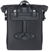Basil Soho Mik Side Bicycle Sac à vélo noir, imperméable, PU, ​​Nordlicht LED, 17L