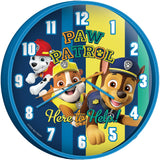 Zegar ścienny Paw Patrol 25 cm niebieski
