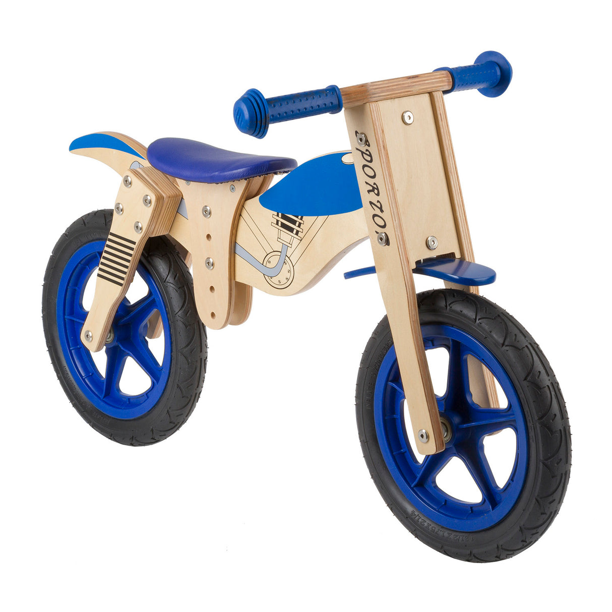 Balance de motor de madera de bicicleta