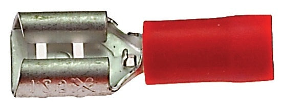 Kabelschuhanschluss halbmündlich weiblich 6,3 x 0,8 rot (100 Stück)