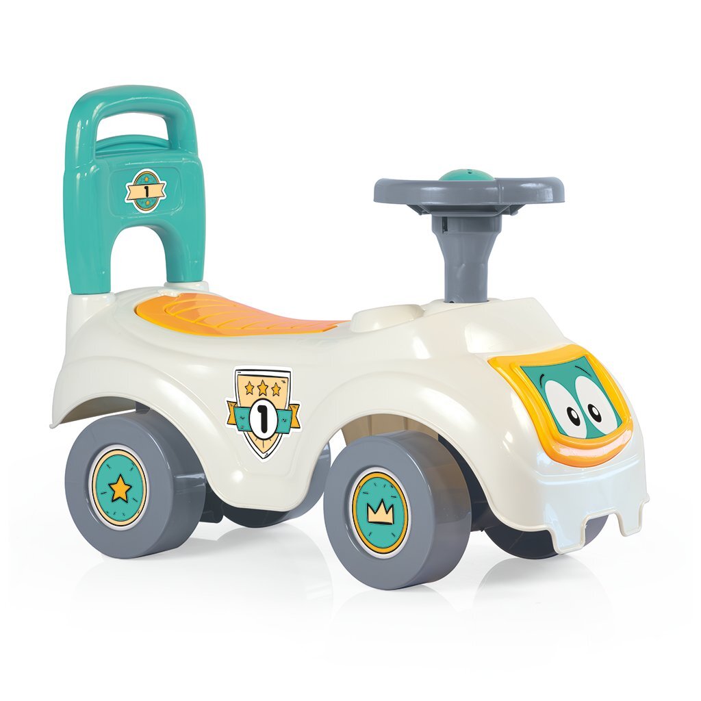 Dolu loopauto wit groen geel