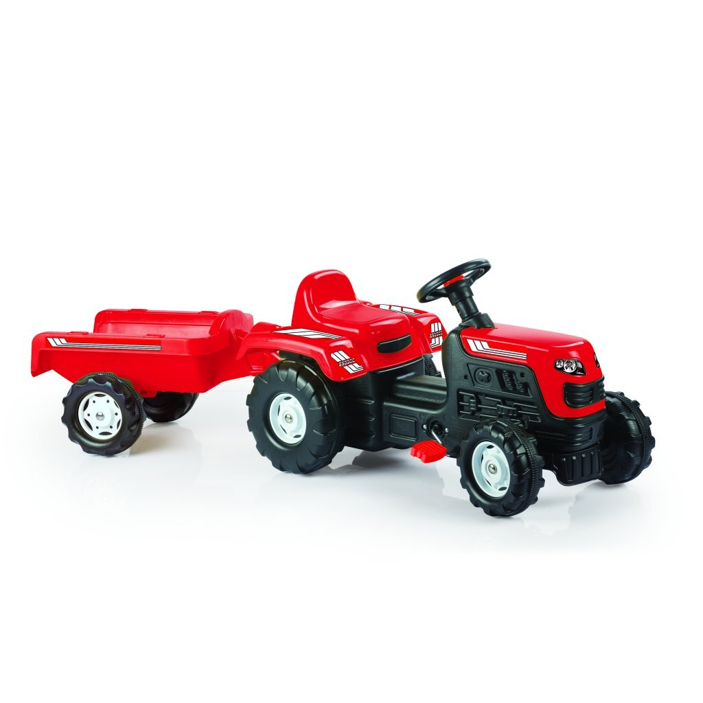 Dolu Ranchero Staircase Tractor with trailer horn red black