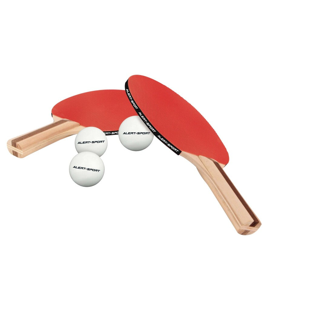 Ensemble de tennis de table de sport alerte avec 2 chauves-souris et 3 balles