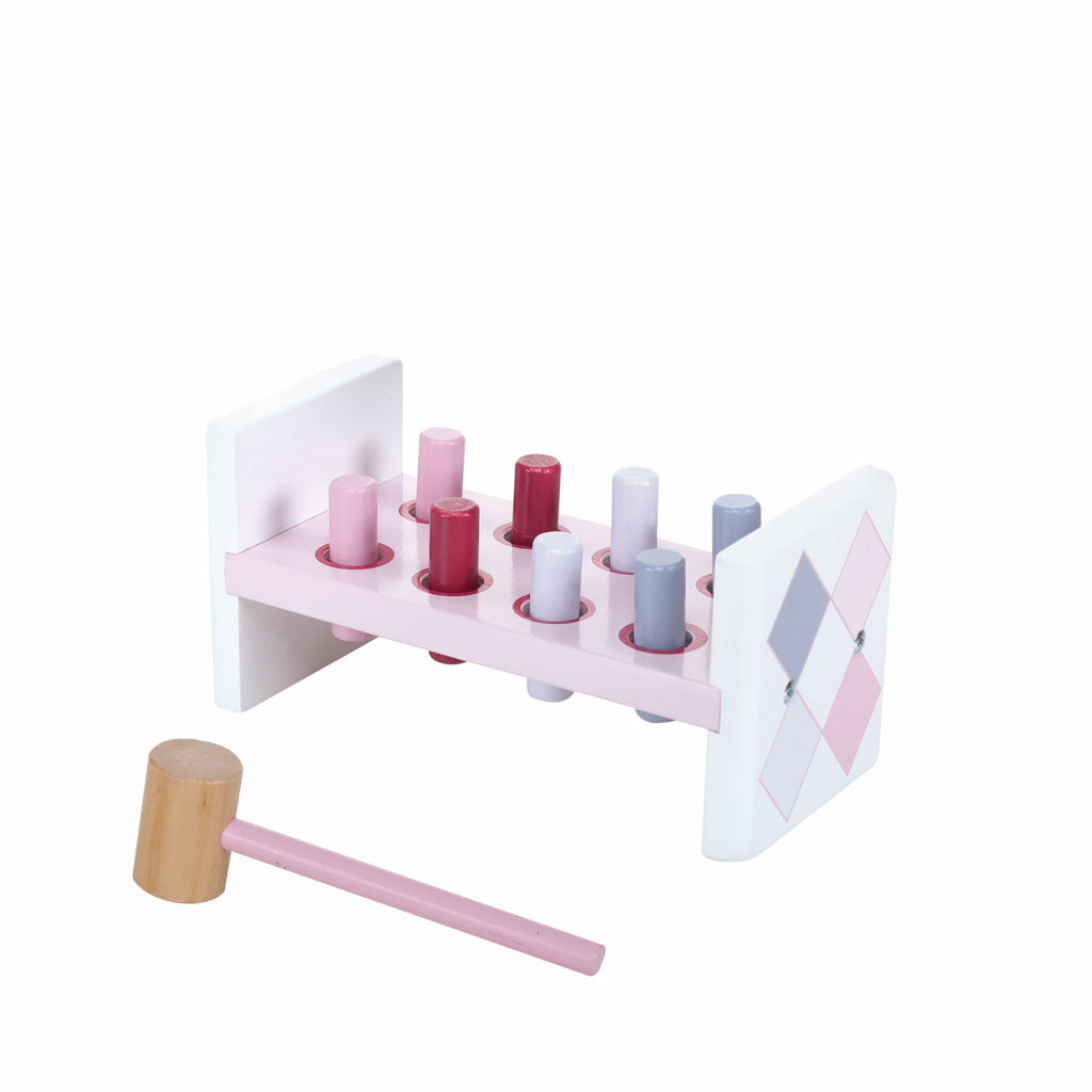 Hamperbank in legno jipy + 8 penne rosa