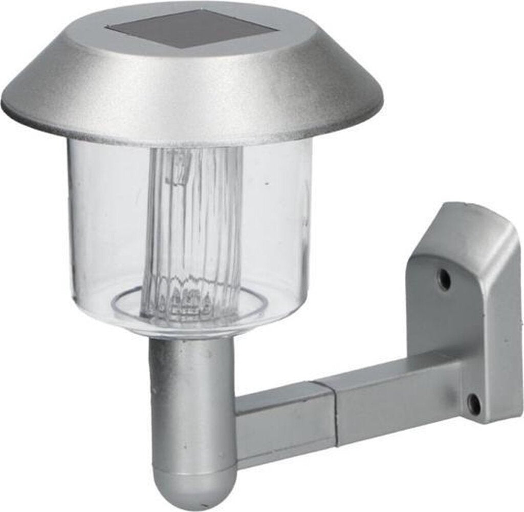 Grundig -Wandlampen -Solar -LED 14 x 9,5 x 12 cm Stahl Silber