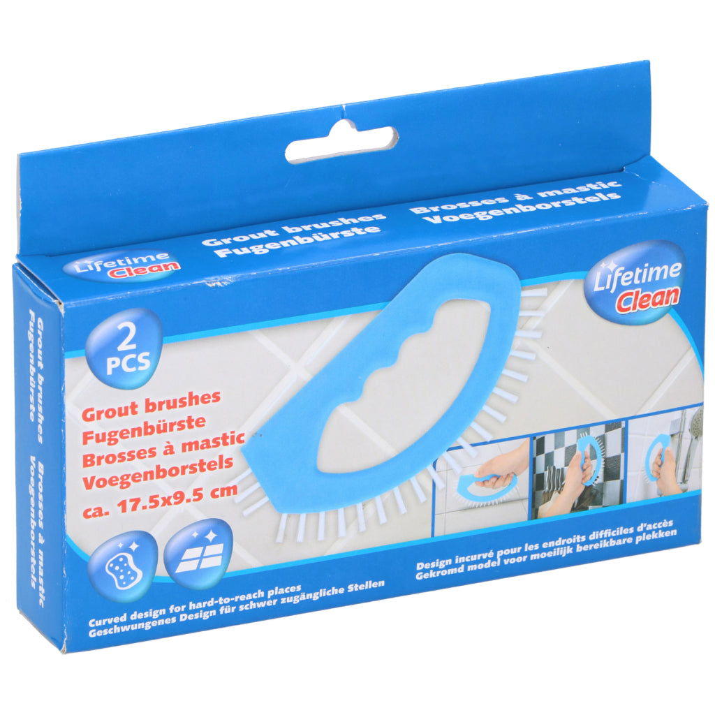 Lifetime Clean Joint Brush 2 stykker blå hvid