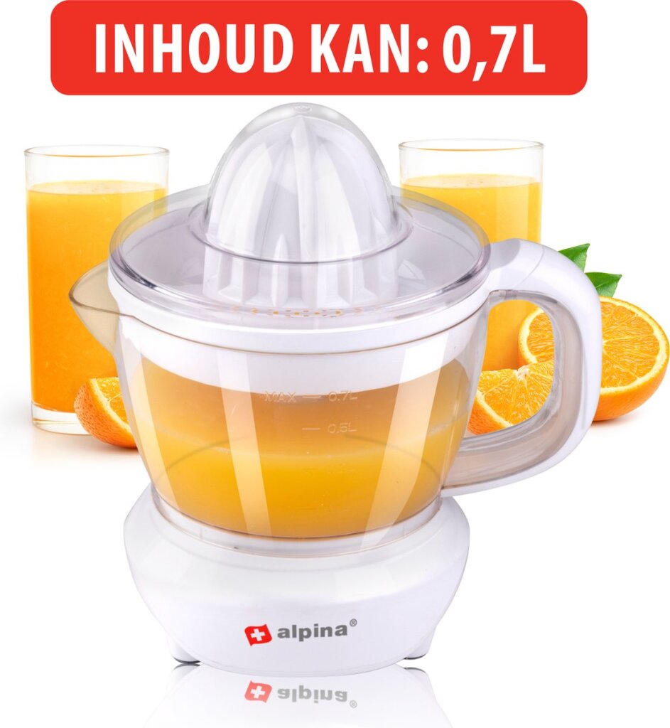 Alpina Citruspers 0,7 litry 2 lisovací kýly 2 Rotační směry 25 watt bílý