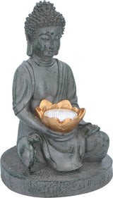 Obrázek Grundig Grundig Buddha se solarlampem LED ON-OUT Tlačítko doba oheň 6-8 hodin 17x16x27cm