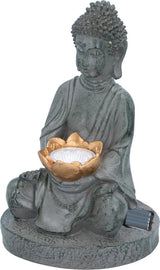 Obrázek Grundig Grundig Buddha se solarlampem LED ON-OUT Tlačítko doba oheň 6-8 hodin 17x16x27cm