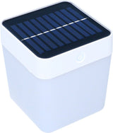Grundig Solar Lamp Havebelysning på solenergi hvid orange blå grøn lys op til 8 timers lys