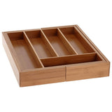 Excellent Houseware Houseware Cutlery container Extending Bamboo
