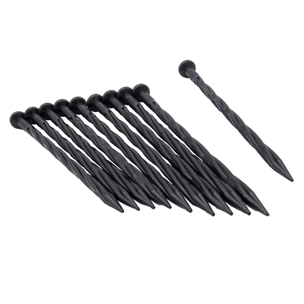 Nature Ground Pins 10 pezzi 20 cm nero