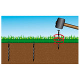 Nature Border Border Set H5 Cm x 10 M With Ground pins Gray
