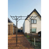 Nature Nature Garden Arch 114x66x232 cm kovová černá