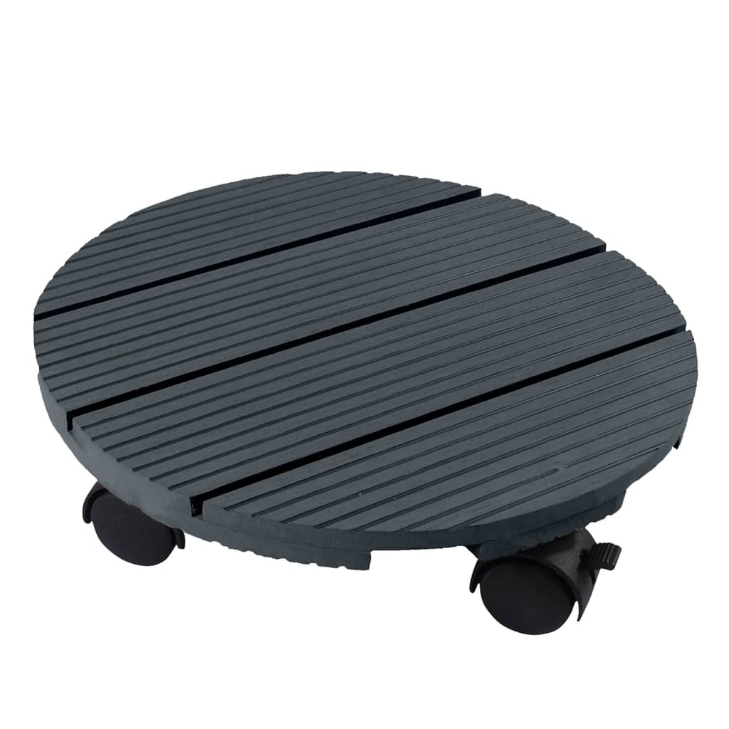 Naturplantevogn omkring Ø30 cm antracit -farvet