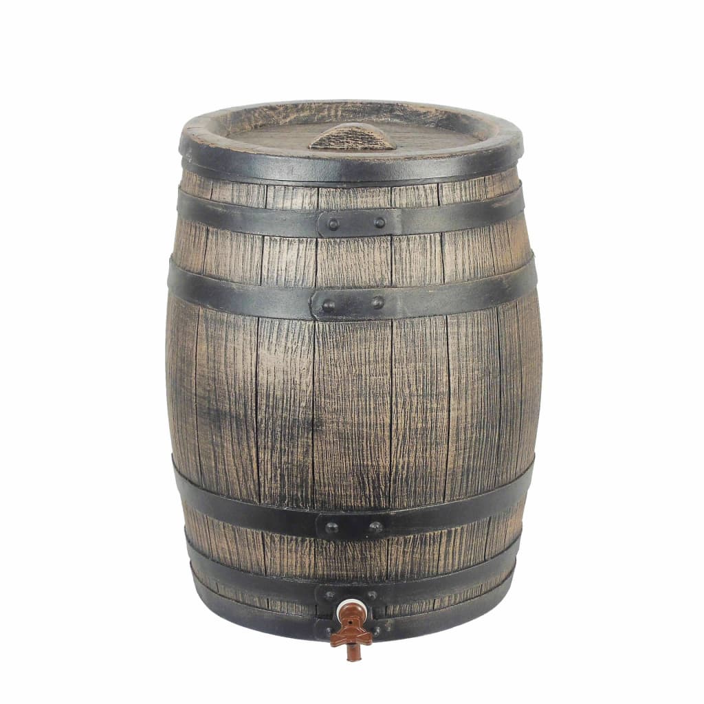 Nature Rain Barrel z drewnianym 50 l 38x49,5 cm brązu
