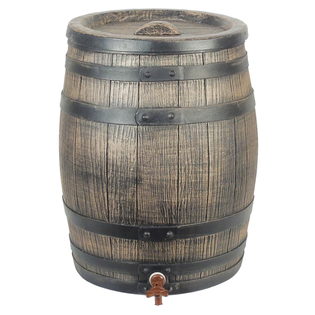 Nature Rain Barrel con legno da 120 L 50,5x66 cm marrone