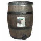 Nature Rain Barrel con legno da 120 L 50,5x66 cm marrone