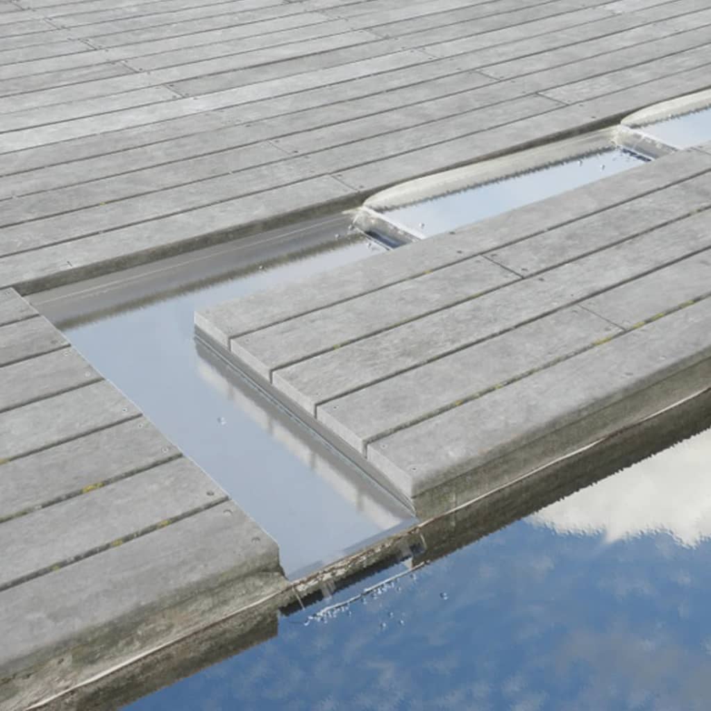 Ubbink Watevalplaat Volga acero inoxidable recto