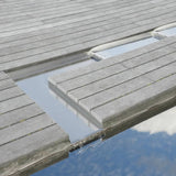 Ubbink Watevalplaat Volga acero inoxidable recto