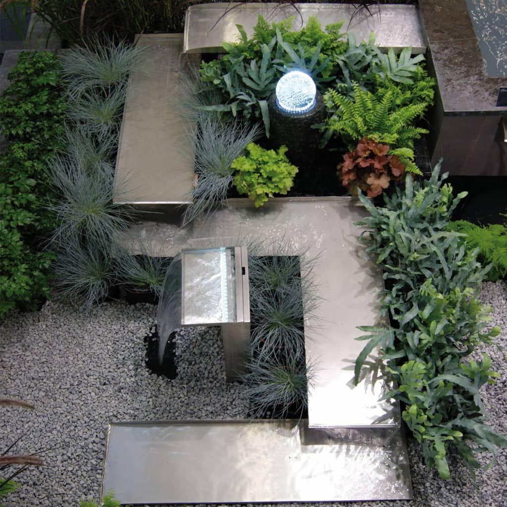 Ubbink Ubbink Waterfall con acciaio inossidabile Venezia a LED 1312088