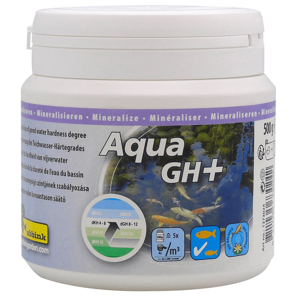 Ubbink vijverwater zdravljenje aqua gh+ 500 g za 5000 l